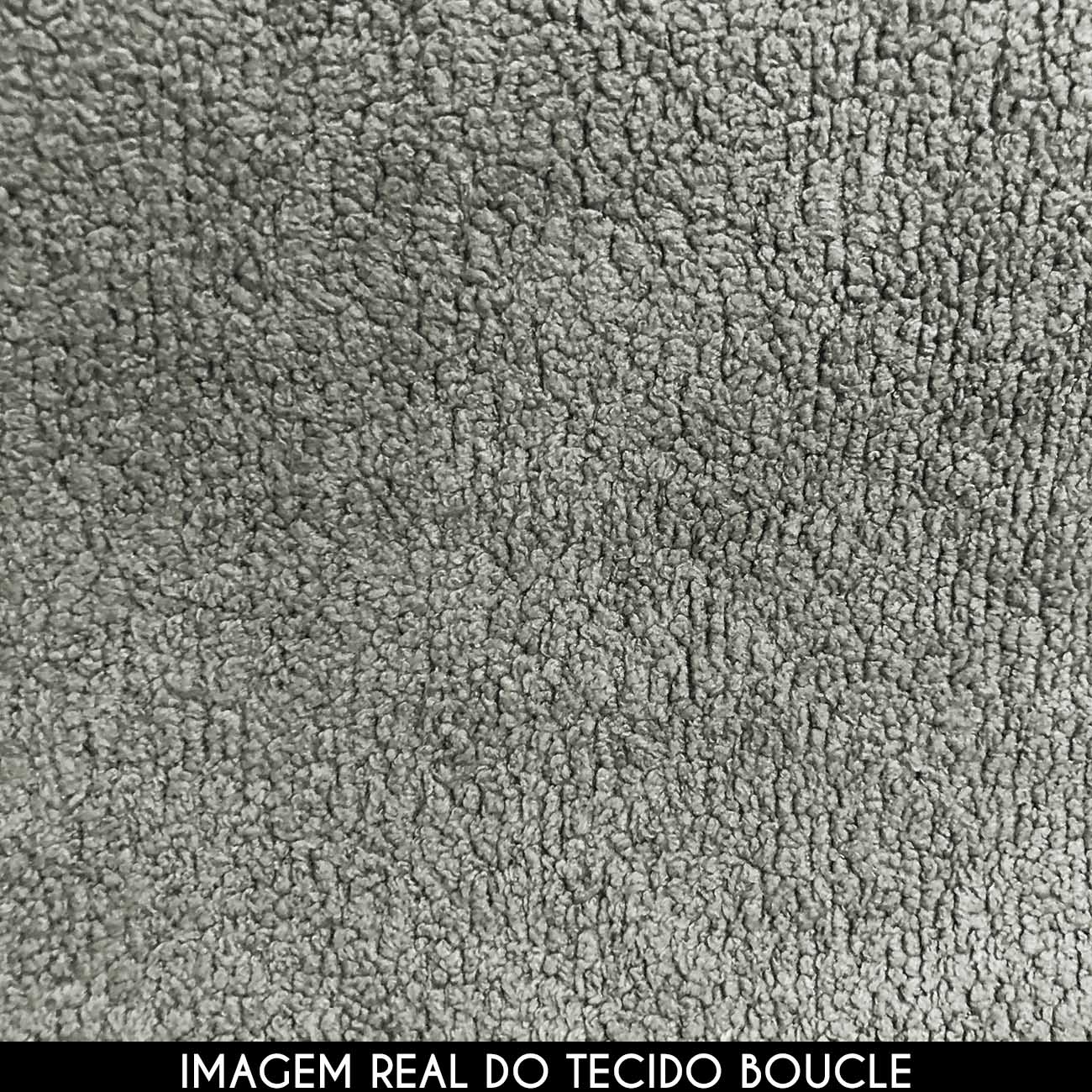 Sofá 3 Lugares 210cm Orgânico Viana B10 Bouclê Menta - Mpozenato