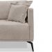 Sofá 3 Lugares 220cm Pés de Metal Vecchia S06 Linho Areia - Mpozenato