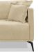 Sofá 3 Lugares 220cm Pés de Metal Vecchia S06 Linho Dourado - Mpozenato