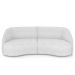 Sofá 3 Lugares 240cm Orgânico Zion M22 Boucle Branco - Mpozenato