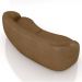 Sofá 3 Lugares 240cm Orgânico Zion M22 Sintético Caramelo - Mpozenato