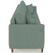 Sofá 3 Lugares Living 192cm Pé Madeira Zoe Linho Verde Z08  - Mpozenato