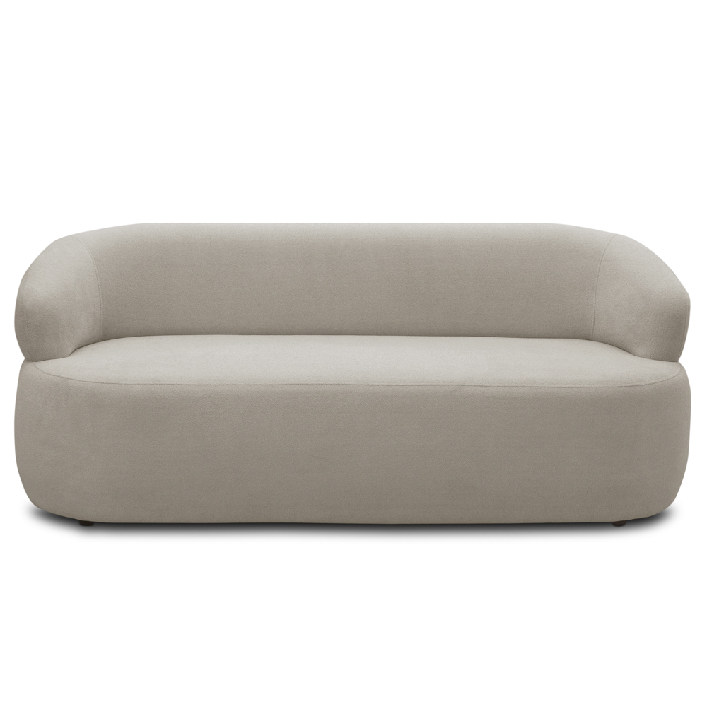 Sofá 3 Lugares Living Orgânico Sala de Estar 170cm Conka F05 Boucle Bege - Mpozenato