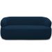 Sofá 3 Lugares Living Orgânico Sala de Estar 170cm Conka F05 Veludo Azul - Mpozenato