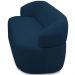 Sofá 3 Lugares Living Orgânico Sala de Estar 170cm Conka F05 Veludo Azul - Mpozenato