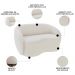 Sofá 3 Lugares Living Orgânico Sala de Estar 180cm Garbin K04 Bouclê Bege - Mpozenato