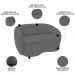 Sofá 3 Lugares Living Orgânico Sala de Estar 180cm Garbin K04 Bouclê Cinza - Mpozenato