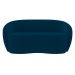 Sofá 3 Lugares Living Orgânico Sala de Estar 180cm Garbin K04 Veludo Azul Marinho - Mpozenato