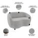 Sofá 3 Lugares Living Orgânico Sala de Estar 180cm Garbin K04 Veludo Cinza - Mpozenato