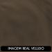 Sofá 3 Lugares Living Orgânico Sala de Estar 180cm Garbin K04 Veludo Marrom - Mpozenato