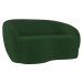 Sofá 3 Lugares Living Orgânico Sala de Estar 180cm Garbin K04 Veludo Verde - Mpozenato