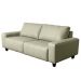 Sofá 3 Lugares Living Pés Madeira 220cm Phill S07 Couro Off - Mpozenato