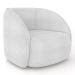 Sofá 3 Lugares Orgânico 240cm e Poltrona Zion M22 Boucle Branco - Mpozenato