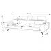 Sofá 3 Lugares Para Sala Living 216cm Niton L08 Couro Marrom - Mpozenato