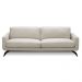 Sofá 3 Lugares Para Sala Living 240cm Vults L08 Couro Off   - Mpozenato