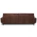 Sofá 3 Lugares Para Sala Living 256cm Niton L08 Couro Marrom - Mpozenato
