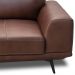 Sofá 3 Lugares Para Sala Living 256cm Niton L08 Couro Marrom - Mpozenato