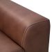 Sofá 3 Lugares Para Sala Living 256cm Niton L08 Couro Marrom - Mpozenato
