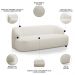 Sofá 3 Lugares Sala Orgânico 180cm Donk L08 Boucle Off White - Mpozenato