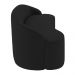 Sofá 3 Lugares para Sala de Estar Living 180cm Theo D06 Veludo Preto - Mpozenato