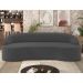 Sofá 3 Lugares para Sala de Estar Living 210cm Theo D06 Veludo Cinza - Mpozenato