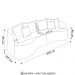 Sofá 4 Lugares 250cm Orgânico Quito K04 Bouclê Areia - Mpozenato
