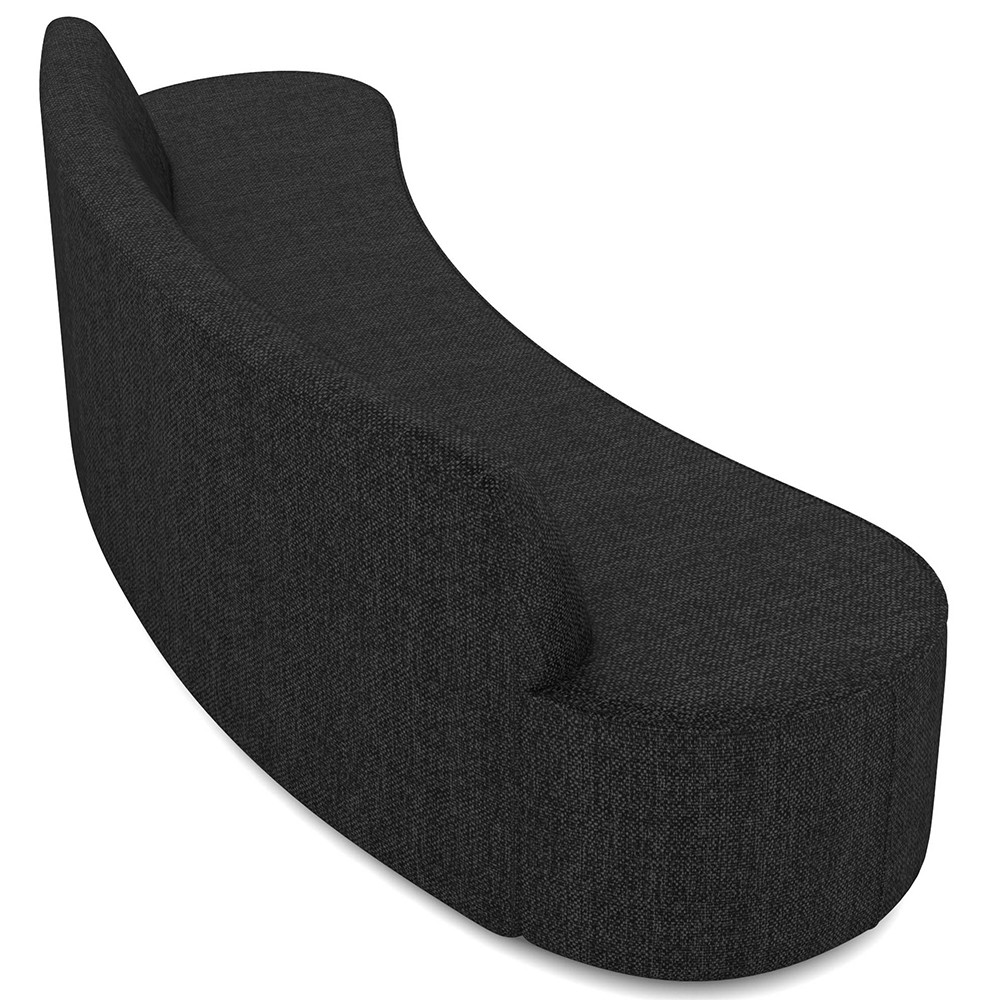 Sofá 4 Lugares para Sala de Estar Living 230cm Koane D06 Linho Preto - Mpozenato