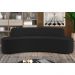 Sofá 4 Lugares para Sala de Estar Living 230cm Koane D06 Veludo Preto - Mpozenato