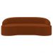 Sofá 4 Lugares para Sala de Estar Living 230cm Theo D06 Veludo Laranja - Mpozenato
