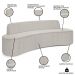 Sofá 4 Lugares para Sala de Estar Living 260cm Koane D06 Bouclê Creme - Mpozenato
