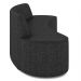 Sofá 4 Lugares para Sala de Estar Living 260cm Koane D06 Linho Preto - Mpozenato