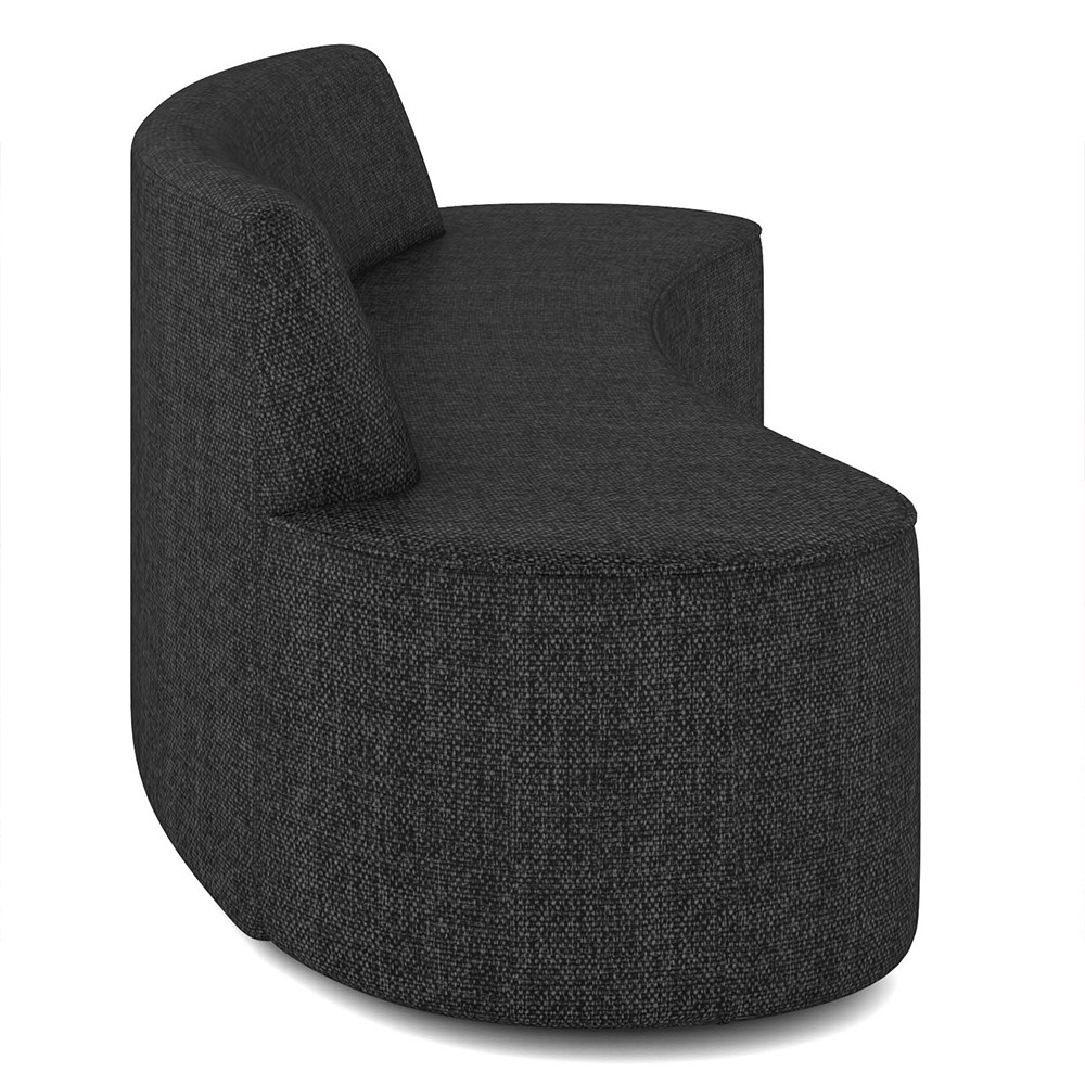 Sofá 4 Lugares para Sala de Estar Living 260cm Koane D06 Linho Preto - Mpozenato