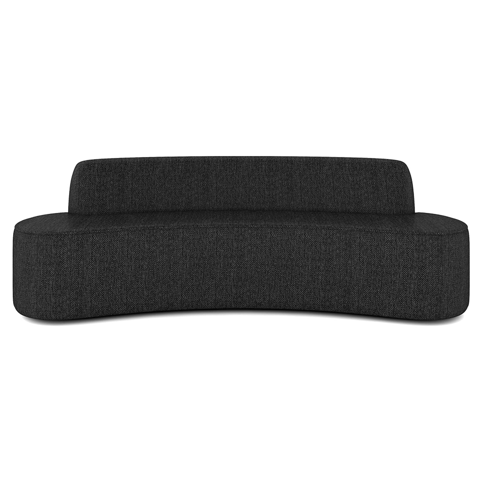 Sofá 4 Lugares para Sala de Estar Living 260cm Koane D06 Linho Preto - Mpozenato