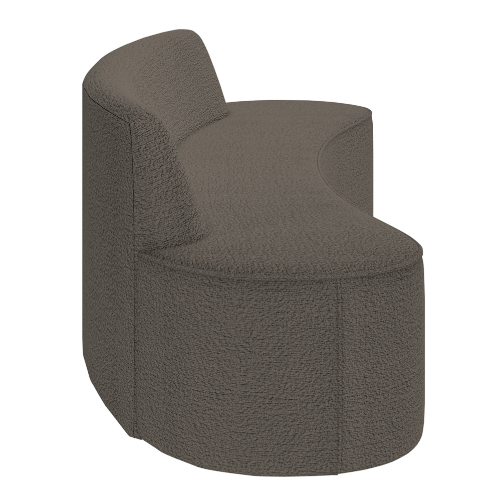 Sofá 5 Lugares para Sala de Estar Living 280cm Koane D06 Bouclê Castor - Mpozenato