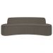 Sofá 5 Lugares para Sala de Estar Living 280cm Koane D06 Bouclê Castor - Mpozenato