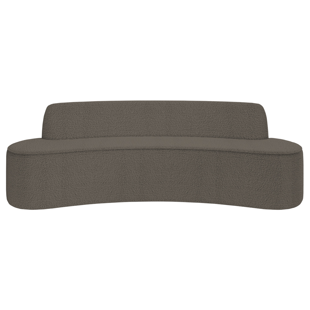 Sofá 5 Lugares para Sala de Estar Living 280cm Koane D06 Bouclê Castor - Mpozenato