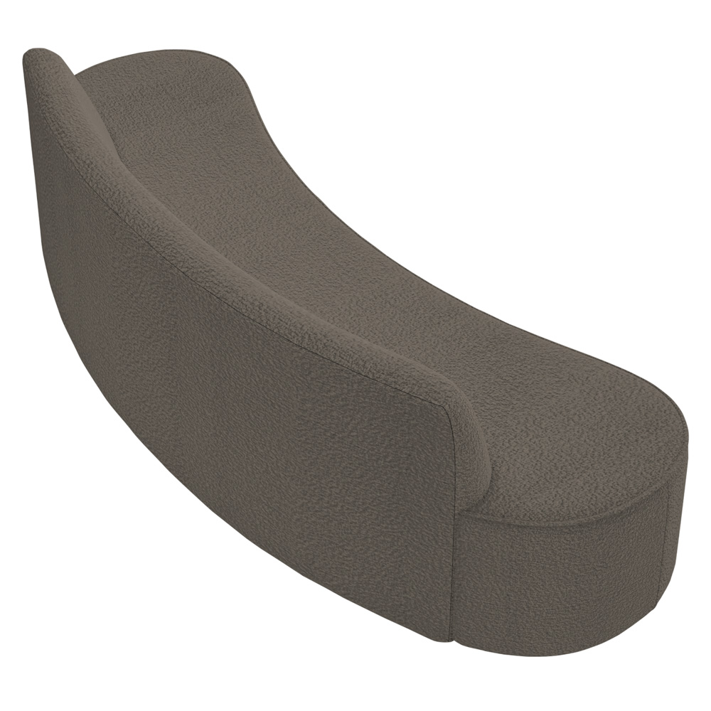 Sofá 5 Lugares para Sala de Estar Living 280cm Koane D06 Bouclê Castor - Mpozenato