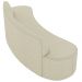 Sofá 5 Lugares para Sala de Estar Living 280cm Koane D06 Linho Creme - Mpozenato