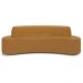 Sofá 5 Lugares para Sala de Estar Living 280cm Koane D06 Sintético Caramelo - Mpozenato