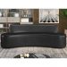 Sofá 5 Lugares para Sala de Estar Living 280cm Koane D06 Sintético Preto - Mpozenato
