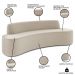 Sofá 5 Lugares para Sala de Estar Living 280cm Koane D06 Veludo Creme - Mpozenato