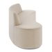 Sofá 5 Lugares para Sala de Estar Living 280cm Koane D06 Veludo Creme - Mpozenato