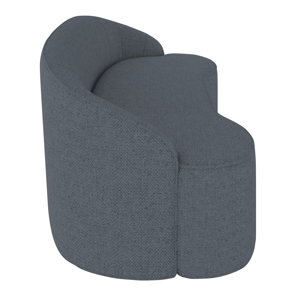 Sofá 5 Lugares para Sala de Estar Living 280cm Theo D06 Linho Mescla Chumbo - Mpozenato