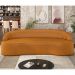 Sofá 5 Lugares para Sala de Estar Living 280cm Theo D06 Sintético Caramelo - Mpozenato