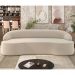 Sofá 5 Lugares para Sala de Estar Living 280cm Theo D06 Veludo Creme - Mpozenato