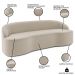 Sofá 5 Lugares para Sala de Estar Living 280cm Theo D06 Veludo Creme - Mpozenato