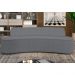 Sofá 5 Lugares para Sala de Estar Living 300cm Koane D06 Bouclê Cinza - Mpozenato
