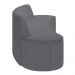 Sofá 5 Lugares para Sala de Estar Living 300cm Koane D06 Bouclê Cinza - Mpozenato