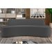 Sofá 5 Lugares para Sala de Estar Living 300cm Koane D06 Veludo Cinza - Mpozenato