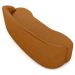 Sofá 5 Lugares para Sala de Estar Living 300cm Theo D06 Sintético Caramelo - Mpozenato
